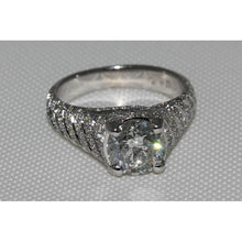 3.50 Ct. Real Natural Earth Mined Diamond Engagement Ring Micro Pave Gold Ring