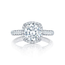 3.55 Carats Halo Real Diamond Ring White Gold 14K
