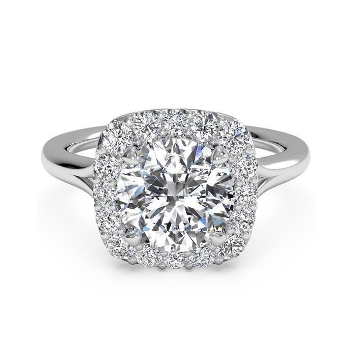 3.60 Carats Gorgeous Round Cut Real Diamond Anniversary Ring Halo