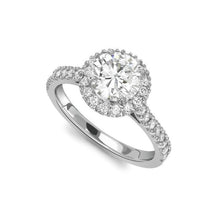 3.60 Ct Natural Round Diamond Engagement Halo Ring