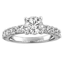 3.90 Carats Real Diamond Engagement Ring Women White Gold 14K Jewelry