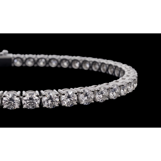 3 Carat Lab Grown Diamonds Tennis Bracelet White Gold 14K