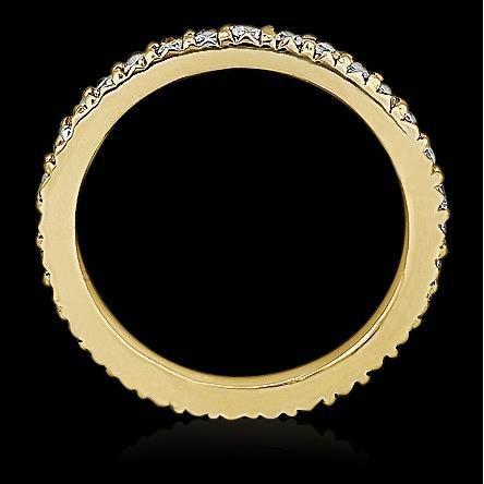 3 Carats Real Natural Earth Mined Diamond 14K Yellow Gold Eternity Band