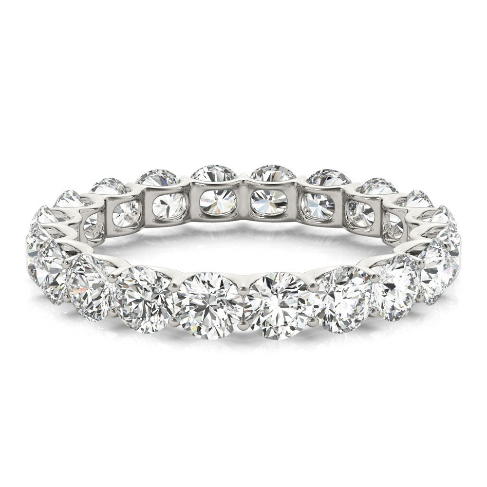 Luxury Eternity Band 3 ct – side view