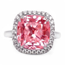 4.50 Ct. Pink Sapphire Cushion Natural Earth Mined Diamond Ring