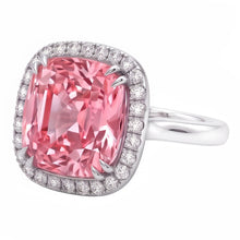 4.50 Ct. Pink Sapphire Cushion Natural Earth Mined Diamond Ring