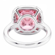 4.50 Ct. Pink Sapphire Cushion Natural Earth Mined Diamond Ring