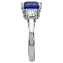 4.51 Carat Cushion Tanzanite & Round Natural Earth Mined DIAMOND ( NOT LAB GROWN )s Ring White Gold 14K