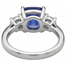 4.51 Carat Cushion Tanzanite & Round Natural Earth Mined DIAMOND ( NOT LAB GROWN )s Ring White Gold 14K