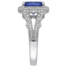4.51 Carats Natural Earth Mined DIAMOND ( NOT LAB GROWN )s Tanzanite Antique Style Ring Gold White