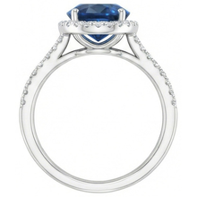 4.65 Carats Oval Ceylon Blue Sapphire Natural Earth Mined Diamond Wedding Ring