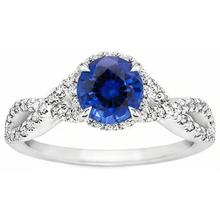 4.85 Ct Sri Lanka Blue Sapphire Halo Natural Earth Mined DIAMOND ( NOT LAB GROWN )s Ring White Gold