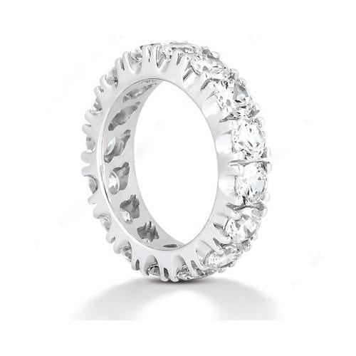 4 Carat Genuine Diamonds Eternity Engagement Band White Gold