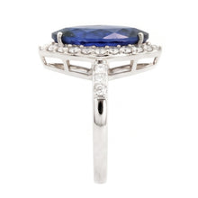 4 Carat Marquise Sapphire IGI CERTIFIED Ring