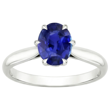 4 Carat Oval Cut Sapphire Engagement Ring