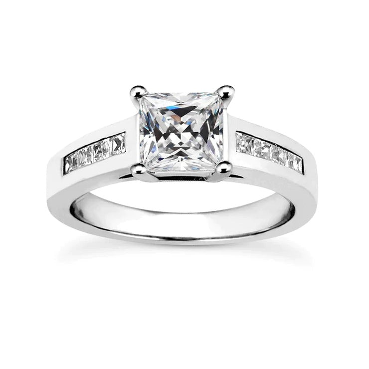 4 Carat Princess Natural Earth Mined Diamond Anniversary Ring