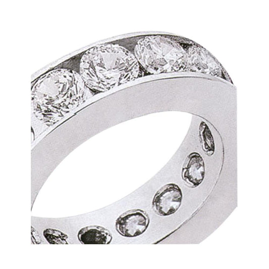 4 Carat Round Brilliant Real Diamonds Eternity Engagement Band New