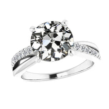 4 Carat Twisted Shank Real Diamond Ring