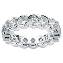 4 Carats Genuine Diamonds White Gold Eternity Engagement Band New