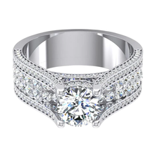 4 Carats Ladies Real Natural Earth Mined Diamond Engagement Ring Gold 14K