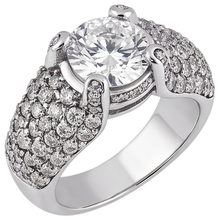 4 Carats Natural Earth Mined Diamond White Gold 14K Engagement Ring