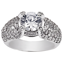 4 Carats Natural Earth Mined Diamond White Gold 14K Engagement Ring