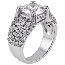 4 Carats Natural Earth Mined Diamond White Gold 14K Engagement Ring