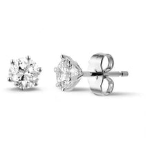 4 Carats Sparkling Real Diamonds Women Studs Earrings 14K White Gold