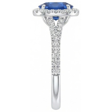 4 Carats Sri Lankan Sapphire Natural Earth Mined DIAMOND ( NOT LAB GROWN )s Ring Prong Set White Gold 14K