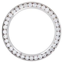 4 Ct Custom Real Diamond Bezel To Fit Rolex Date Watch 18K White Gold