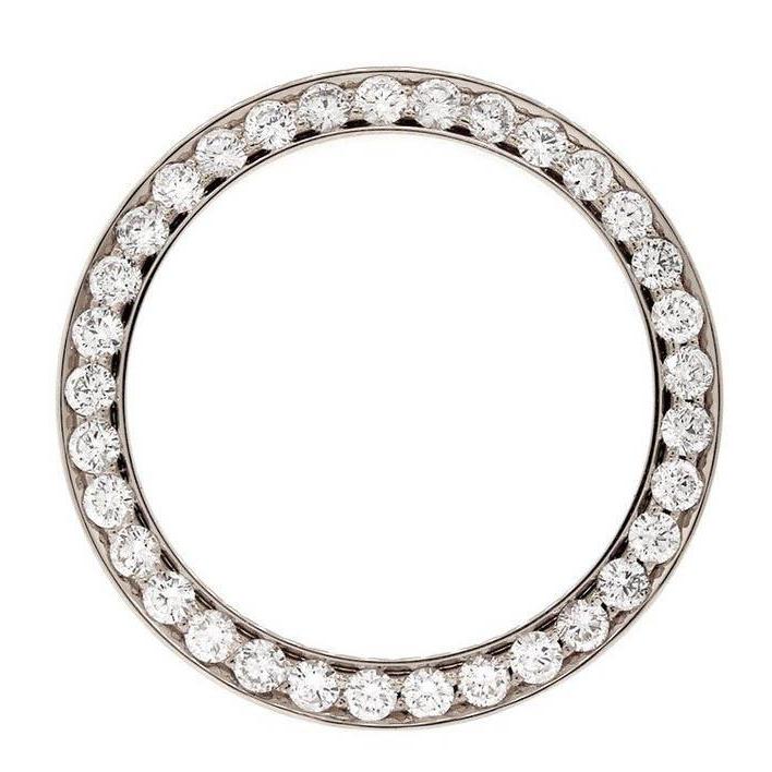 4 Ct Custom Real Diamonds Bezel To Fit Rolex Datejust 41 Mm Watch