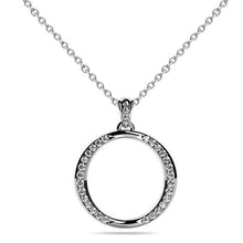 4 Ct Gorgeous Round Cut Real Diamonds Circular Pendant Necklace White Gold