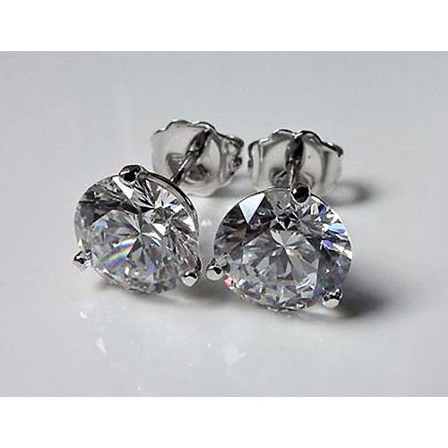 4 Ct Platinum Real Diamond Women's Earrings