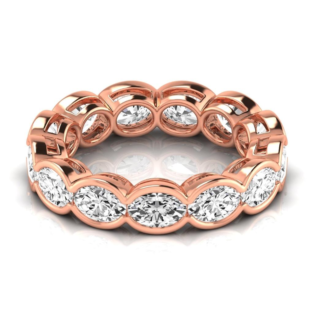 Bespoke Eternity Band 4.29 ct – front view