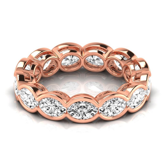 Bespoke Eternity Band 4.29 ct – front view