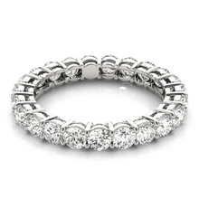 Eternity Band 14K White Gold with Brilliant Diamond – side view
