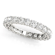 Brilliant Diamond Eternity Band 4.5 ct 14K White Gold – main view