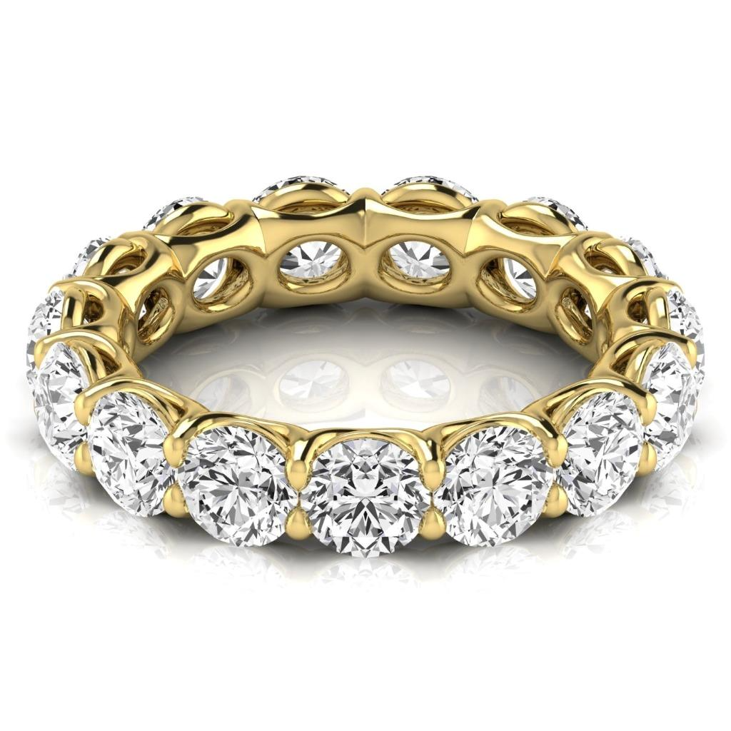 Brilliant Diamond Eternity Band 4.95-ct 14K Yellow Gold – main view