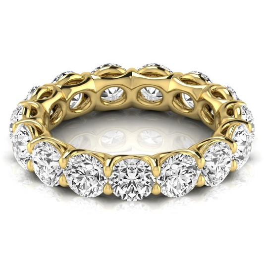 Brilliant Diamond Eternity Band 4.95-ct 14K Yellow Gold – main view