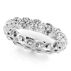 Brilliant Diamond Round Cut Eternity Band 4.95 ct – 14 Karat