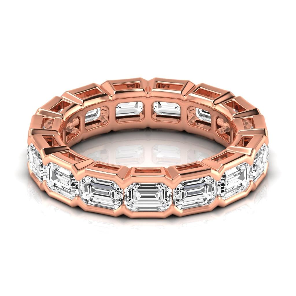 Brilliant Diamond Eternity Band 0.33-ct 14 Karat Rose Gold – front view