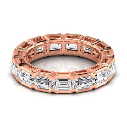 Brilliant Diamond Eternity Band 0.33-ct 14 Karat Rose Gold – front view