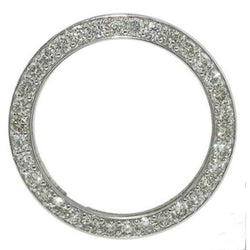 41 Mm Custom Natural Earth Mined Diamond Bezel To Fit Rolex Date Just Or Date Watch 5 Carats