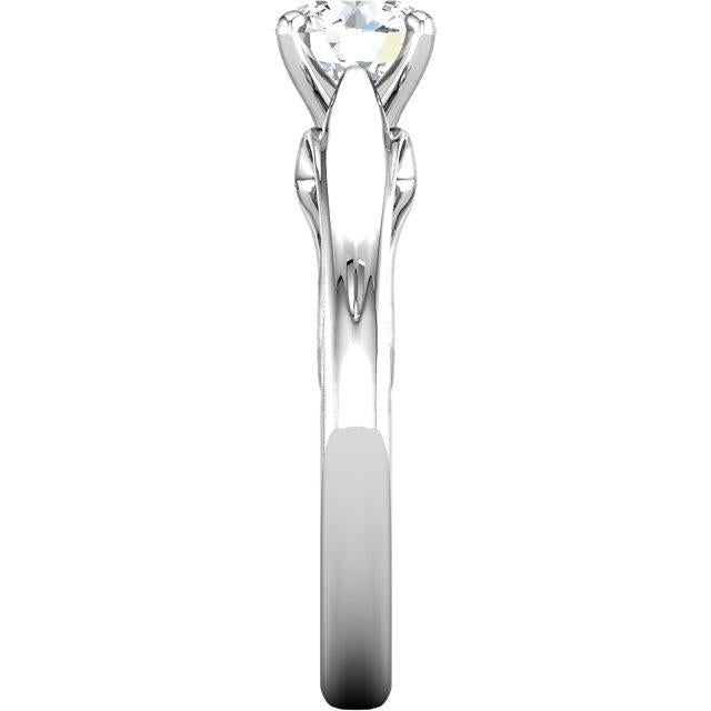 1.50 Carat Round Brilliant Natural Earth Mined Diamond Solitaire Ring Prong Setting
