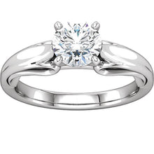 1.50 Carat Round Brilliant Natural Earth Mined Diamond Solitaire Ring Prong Setting