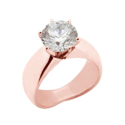 4.50 Carats Large Real Natural Earth Mined Diamond Solitaire Engagement Ring New