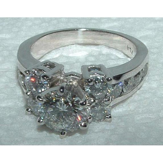 4.01 Ct. White Natural Diamond Ring Ring