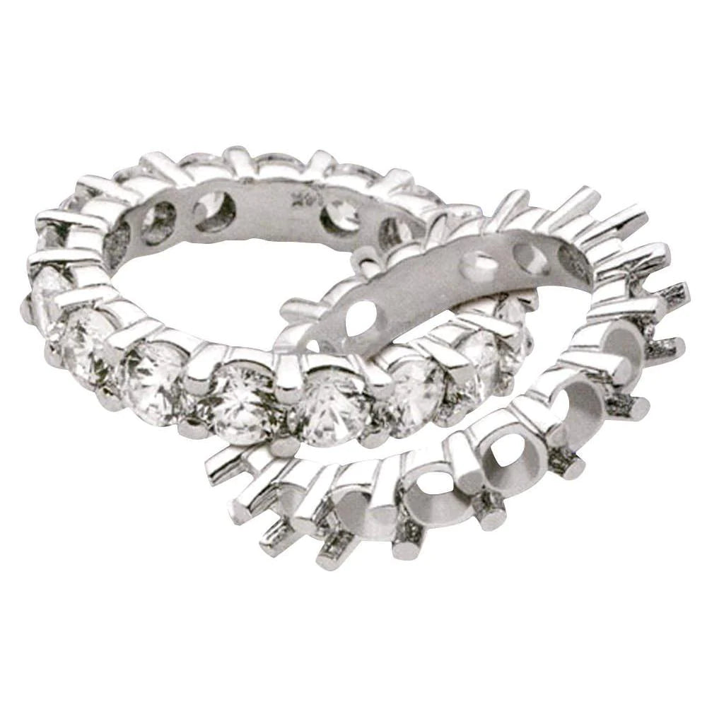 4.25 Carats Natural Diamond Eternity Engagement Band Jewelry New