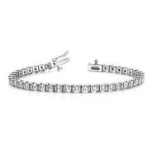 4.40 Carats Round Real Diamond Tennis Bracelet White Gold 14K