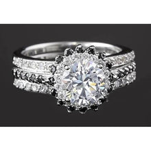 4.50 Carats Anniversary Ring Round Natural Diamond Halo